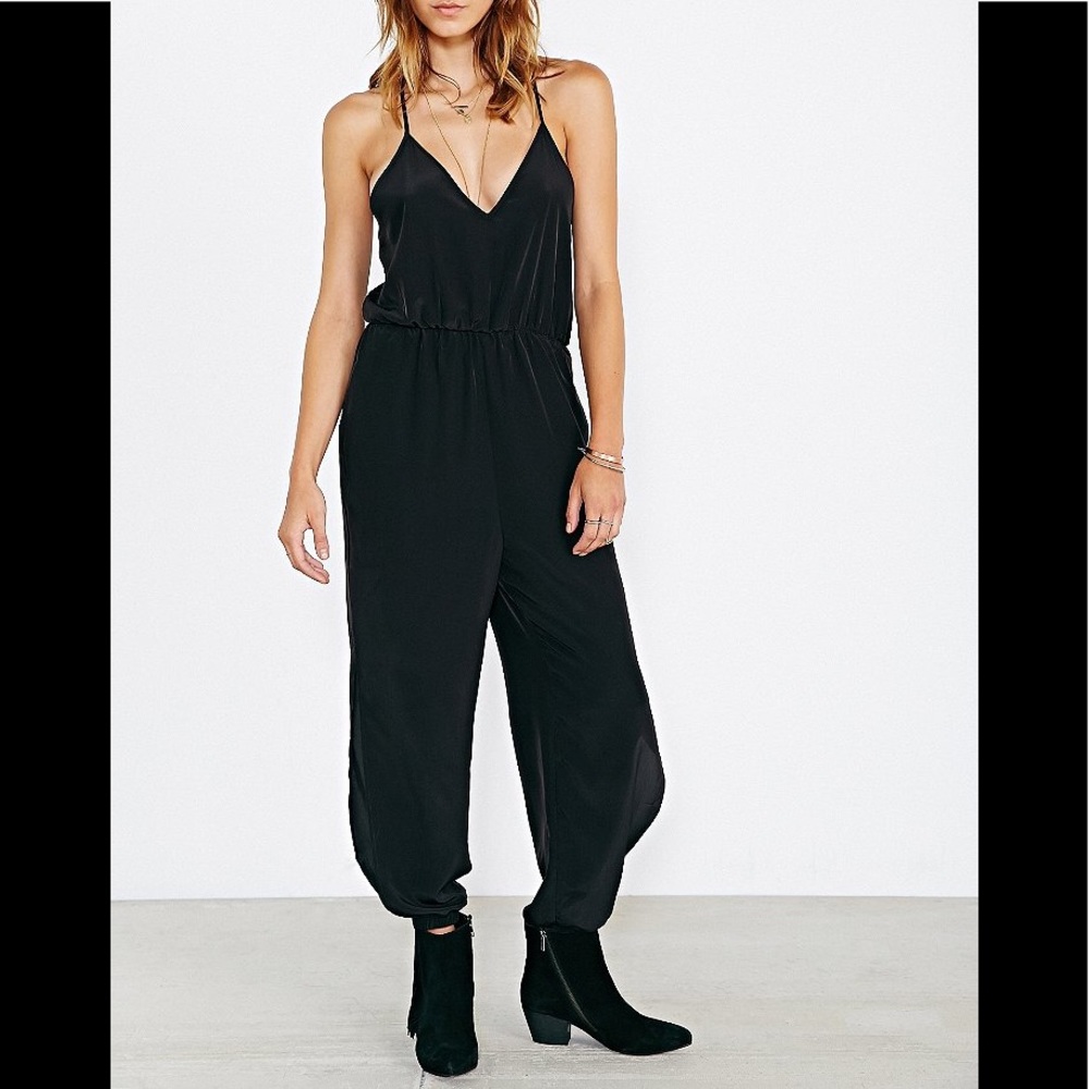Cope Women's Black Parachute Pant Jumpsuit